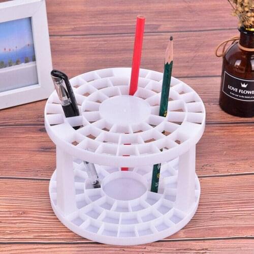 Artists Collapsible Art Paint Brush Holder Stand Holds Up Storage 49 Holes
