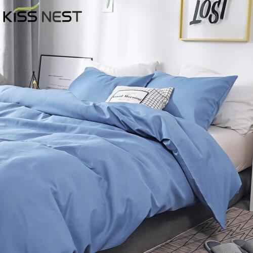 Modern Simple Brushed Bedding Sets Euro,Duvet Cover Pillowcase 3 Pieces,Queen King for Home Single Double,All-match Bedroom