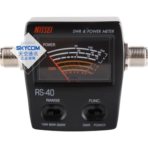 Taiwan Nasheng NISSEI RS-40 standing wave meter power meter RS40 UV dual-segment SWR meter power meter