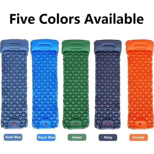 Outdoor Portable Sleeping Pad Camping Inflatable Mattress Travel Mat Folding Bed Ultralight Air Cushion for Hiking Trekking