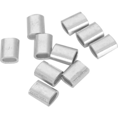 10 PCS 3mm Aluminium Alloy Wire Rope Ferrules