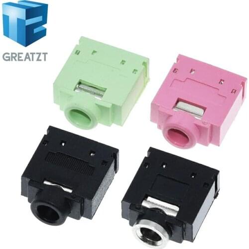GREATZT 10PCS PJ-307 PJ307 3.5mm Stereo Jack Socket Audio Jack Connector PCB 3F07