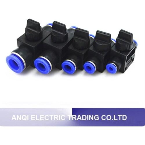 10pcs Improvement Pneumatic Air 2 Way Quick Fittings Push Connector Tube Hose Plastic HVFF4mm 6mm 8mm 10mm 12mm Pneumatic Parts