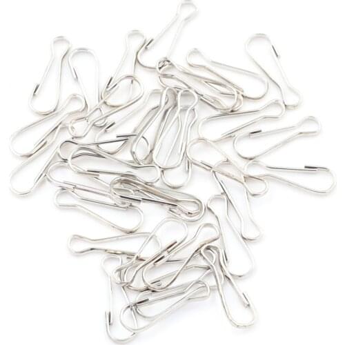 20pcs/lot DIY Metal Lanyard Snap Spring Clips Hooks Findings For Shoe Decorations Accessories