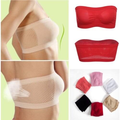 2018 Fashion Sexy Womens Ladies Seamless Strapless Top Breathable Bras Bandeau Tube Perfect Tube Tops