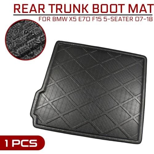 For BMW X5 E70 F15 5-Seater 2007-2018 Car Floor Mat Carpet Rear Trunk Anti-mud Cover