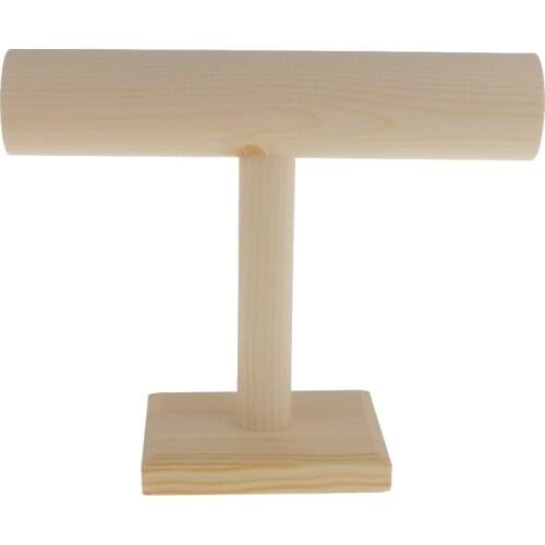 Wooden T - Bar Bangle Watch Bracelet Jewelry DISPLAY STAND