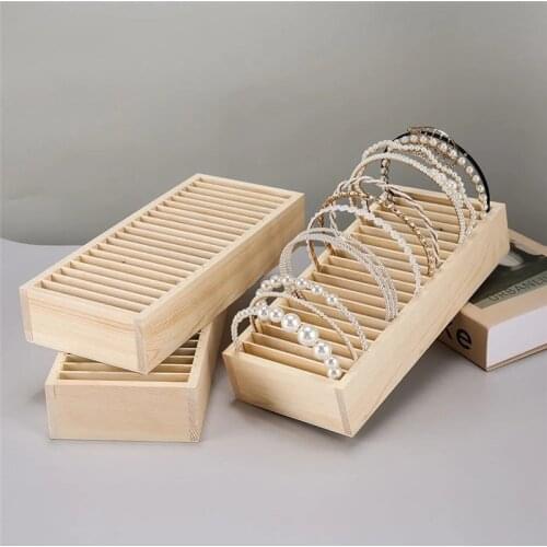 Wooden Bracelet Storage Box Organizer Holder Display Stand Removable Wooden Tray Jewelry Wooden Box Home Shop Decor Women
