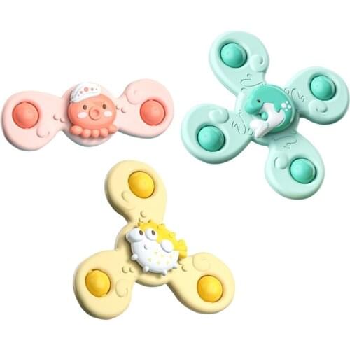 Baby Water Toy Rotating Flower Spinner Toy Indoor Bathtub Gift Water Playset for Baby 3Month Bite Mold Free