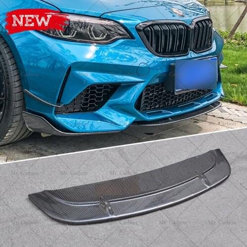 FOR BMW F87 M2 MP STYLE CARBON FIBER FRONT BUMPER BOTTOM SPLITTER TRIM BODY KIT TUNING PART FOR M2 F87 FRONT LIP RACING