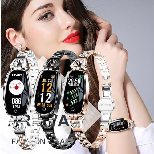 H8 Smart Bracelet Women Wristband Blood Pressure Heart Rate Monitor Fitness Tracker IP67 Waterproof Smart Band Female Smartwatch