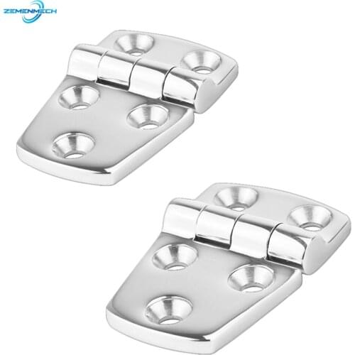 2PC Heavy Duty Marine Grade Cast Boat Caravan RV Deck Cabinet Drawer Flush Door Strap Butt Hinge Marine Hardware Stainless Steel
