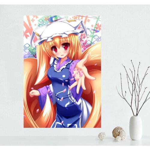 Nice Maribel Hearn Anime Poster Custom Satin Poster Print Cloth Fabric Wall Poster Print Canvas Fabric Print Poster 03-18