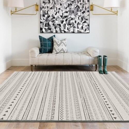 Moroccan Carpet Livingroom Modern Simple Bedroom Rug Sofa Coffee Table Rug Study Room Floor Mat Geometric Area Rugs Dining Room