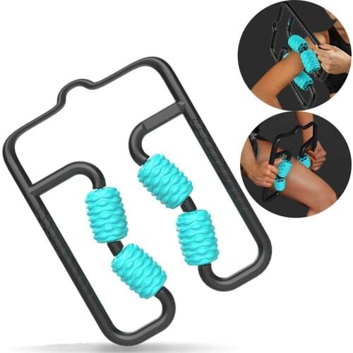 Procircle 4-Point Foam Roller Massager Massage Stick Muscle Pressure Point Massage Tool Deep Tissue Massager Hand Arm and Leg