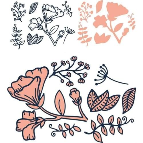 Metal Cutting Dies Frowers Whimsical Garden Layering For DIY Scrapbooking Embossing Album Paper Cards Dies 2021New