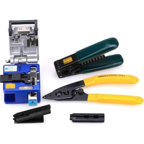Optical Fiber Tool Kit Cold Connection tool Optical Fiber Stripping Cleaver for SUMITOMO with 36000 Cleaves and Fiber Optic Drop