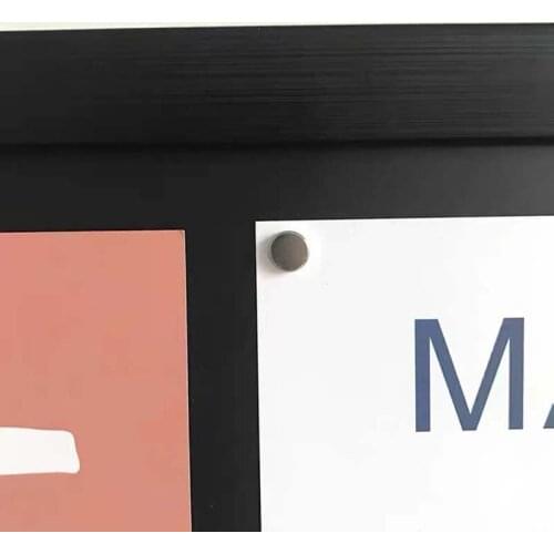 Refrigerator Fridge Magnet Stick Home Decor Circular Photo Fixing Forceful Suction Creative Originality Literature Artistic