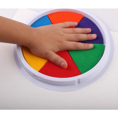 Fingerprinting Inkpad Washable Painting Pigment Graffiti Coloring Handprint