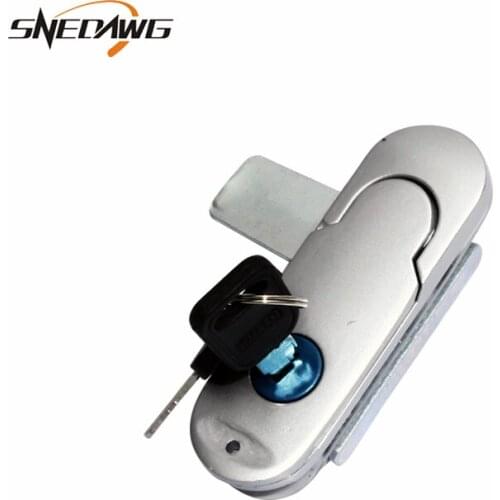 MS843 Zinc Alloy Plane Lock 89x28mm with Key Mailbox Flat Steel Cabinet Lock Safety Industrial Distribution Box Plane Lock