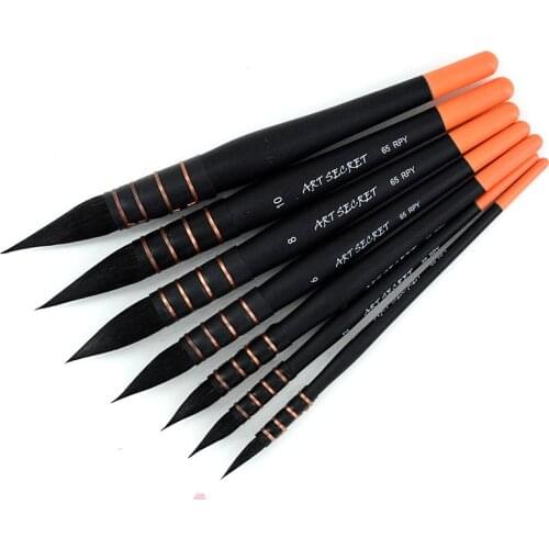 Professional Squirrel Hair Art Painting Brushes Artistic Watercolor Brush for Gouache Wash Mop Art Acuarelas Painting Supplies