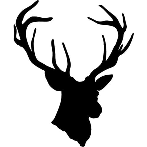 S51133 Various Sizes/Colors Car Stickers Vinyl Decal Deer Buck Head Motorcycle Decorative Accessories Waterproof