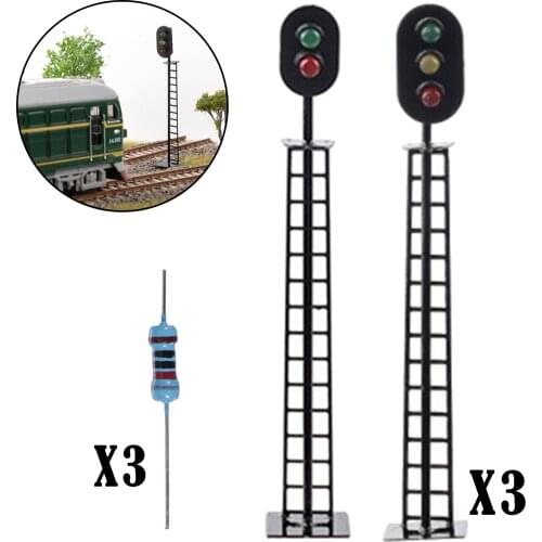 Signal Lamps Micro Landscape Model Train Traffic Signal Lights Decor