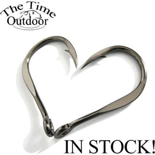 The Time High Quality Bulk Sharpened Fishing Hooks Patent Chinu Ring Forged High Carbon Steel Hook Fishing Wholesale 100 pcs/lot