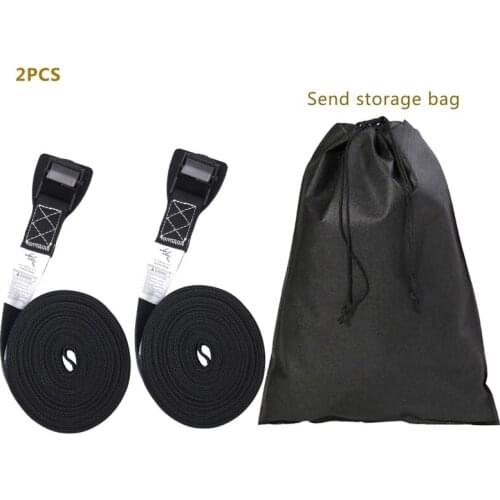 2pcs 3.6M / 4.8Tie-Down Belt Cargo Straps For Car Motorcycle Bike With Metal Buckle Tow Rope Strong Ratchet Belt For Luggage Bag