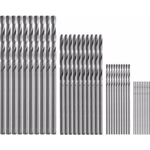 40Pcs/Lot Mini Drill HSS Bit 0.5mm-2.0mm Straight Shank PCB Twist Drill Bits Set High Quality