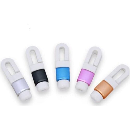 50pcs/lot Plating Earphone Cable Protector Colorful Earphones Headphone Cable Cover For iPhone 8 7 6s 6 5 5s Sleeve Protect