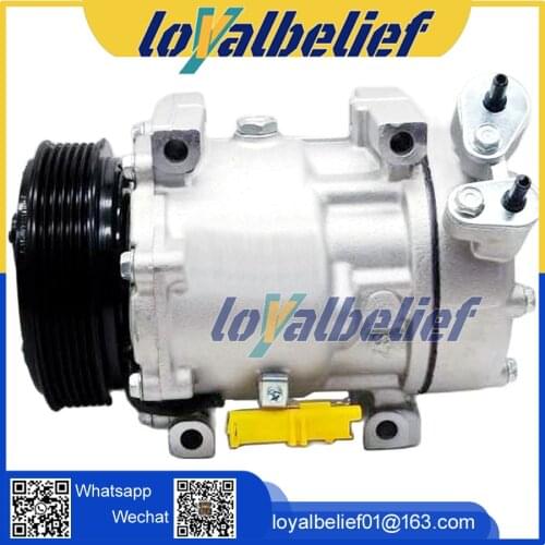 7V16 Compressor For Lancia Fiat Scud Peugeot 406 607 807 Citroen C5 C8 xsara 9645440480 9655421680 9659232180 9672865680 6453NL