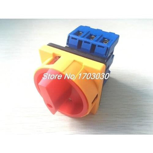 AC 600V 40A 2 Position 3 Phase Panel Rotary Selector Changeover Switch