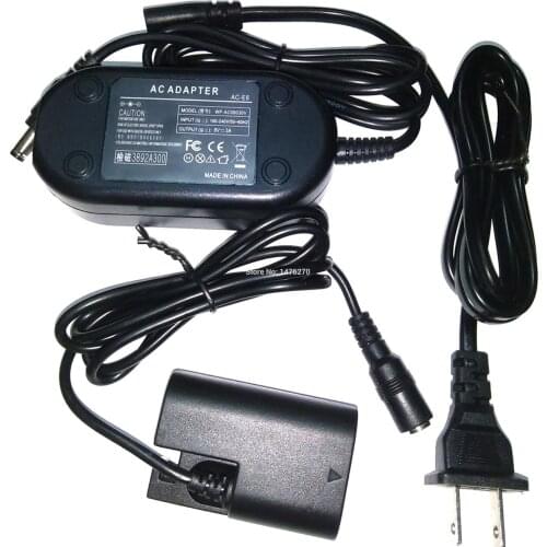 ACK-E6 Fully decoded Power Adapter supply charger+DR-E6 LP-E6 Coupler for Canon EOS 60D 70D 80D 6D 7D 5D2 5D3 5D4 5DSr mark IV