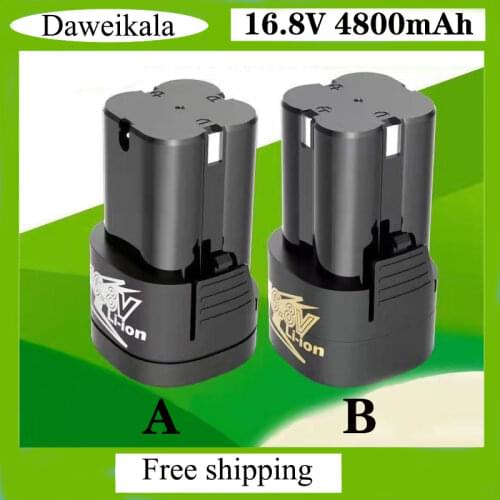 New 16.8V 4800mAh Lithium Battery 18650 Li-ion Battery Power Tools accessories For Cordless Screwdriver Electric Drill Batter