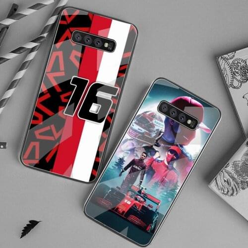 Charles Leclerc 16 F1 Phone Case Tempered Glass For Samsung S20 Plus S7 S8 S9 S10 Plus Note 8 9 10 Plus