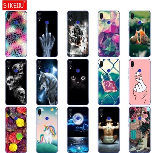 For xiaomi Redmi Note 7 Case Silicone Painting Soft TPU For xiaomi Redmi Note 7 Case 6.3 inch Fundas Coque Redmi NOTE 7 PRO Case