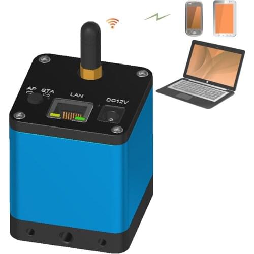 5MP WIFI Ethernet Digital Electronic Eyepieces 1/1.8'' Sony Sensor Industrial Video Microscope Camera AP/STA Mode Supported