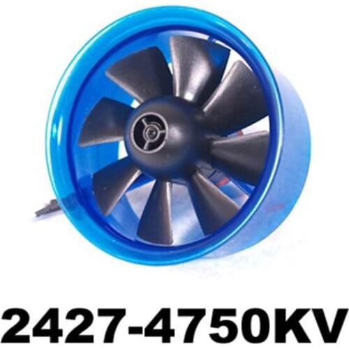 EDF Brushless Motor HL6408 2427-4750KV 64mm 8-blade EDF Ducted Fan Power System For RC Aircraft Airplane RC Model