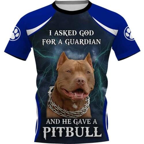 PLstar Cosmos Pitbull 3D Printed t-shirt Harajuku Streetwear T shirts Hip hop Men For Women Short Sleeve style-2