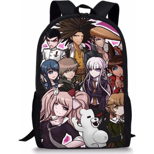 HaoYun Danganronpa Dangan Ronpa Monokuma Schoolbag Shoulder Backpack for Girl Boy School Bags for Teenagers