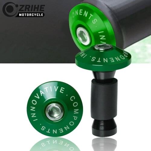 Motorcycle Handbar Grip Caps End Bar Cap Plugs For Kawasaki ER6F ER6N ZZR ZRX 1200 Z 250 300 750 800 900 1000 VERSYS 1000 650