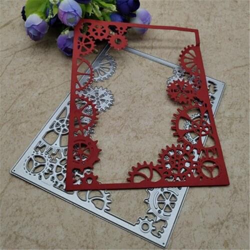 Box gear lace Card Metal Cutting die keychain shaker Heart Paper Key Chain Scrapbook Paper Craft Card Punch Art Knife Cutter