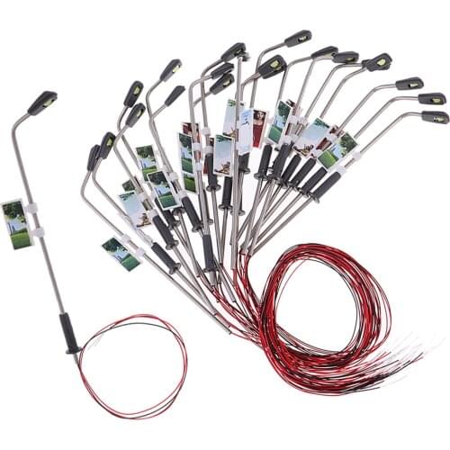 20pcs 1/150 Scale Mini Street Light Decor For Building Layout/Sand Table Scenery