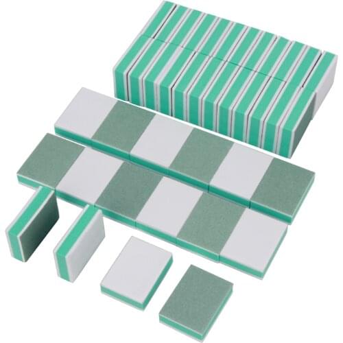 100pcs Mini Nail File Polishing For Nails Buffer Block Buffer Shine Nail Polish For Nail Art Tools Polisher Manicure Tool