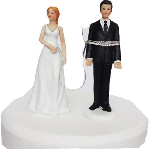 Bundled couple wedding Doll Resin Crafts Decoration Valentines Day Gift Cake Top Decoration wedding gift toy