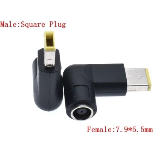 7.9*5.5mm Round Jack to Square Plug End Adapter Pigtail Charger Power Adapter Converter Cable For IBM for Lenovo Thinkpad