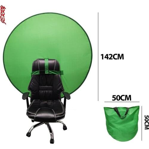 Portable Folding Green Screen Background Photography Background Reflector For Live Broadcast Video Round 2in1 Background Panel