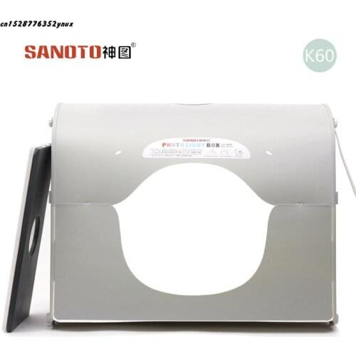 DHL shipping SANOTO softbox photo studio photography light box portable mini photo box MK60-LED for 220/110V EU US UK AU