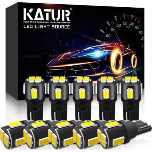 10pcs T10 W5W Led Bulbs 194 168 LED Car Dome Map License Plate Light 5630Smd White 12V for For Subaru Forester Legacy Impreza XV